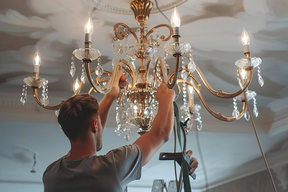 Chandelier Installation