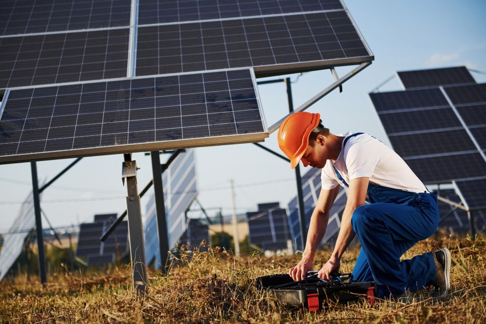 Solar panel installation